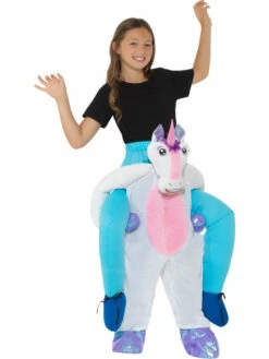 Kids Piggyback Unicorn Kostuum