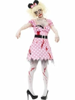 Zombie Minnie Mouse Horror Kostuum