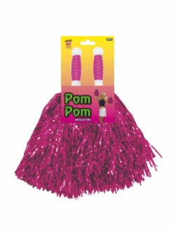 Pom Poms Metallic Pink 5 Pom Poms Metallic Pink -CarnavalKast Winkel 600x800 125