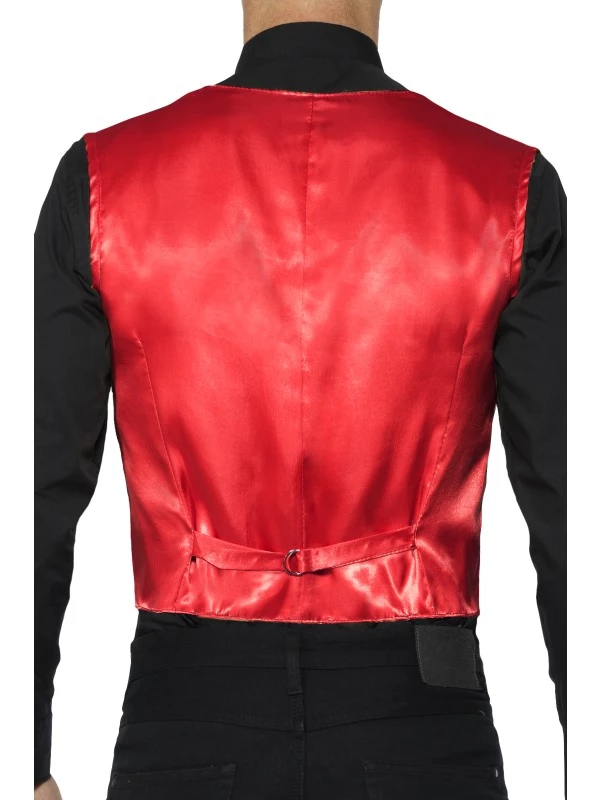 Sequin Gilet Rood 3 Sequin Gilet Rood - Afbeelding 3