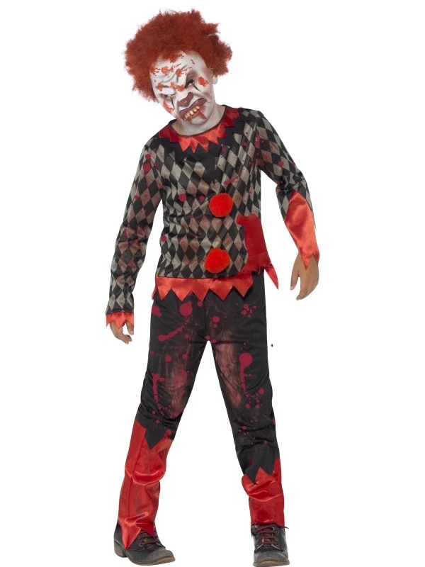 Deluxe Zombie Clown Halloween Kostuum 1 Deluxe Zombie Clown Halloween Kostuum