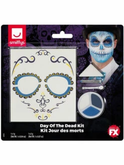 Make-Up FX, Day Of The Dead Kit, Aqua -CarnavalKast Winkel 600x800 1451