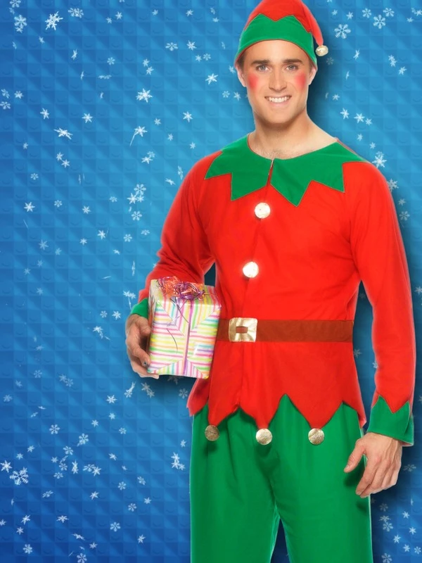 Santa's Helper Heren Kostuum 2 Santa's Helper Heren Kostuum - Afbeelding 2