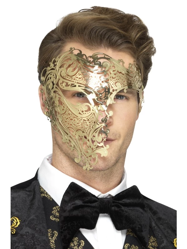 Deluxe Metal Filigree Phantom Masker 1 Deluxe Metal Filigree Phantom Masker