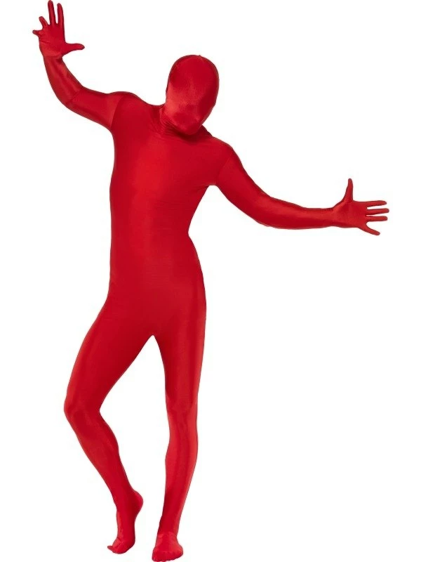 Second Skin Morph Suit Kostuum Rood 1 Second Skin Morph Suit Kostuum Rood