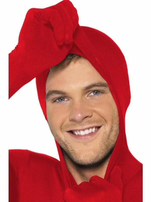 Second Skin Morph Suit Kostuum Rood 2 Second Skin Morph Suit Kostuum Rood - Afbeelding 2