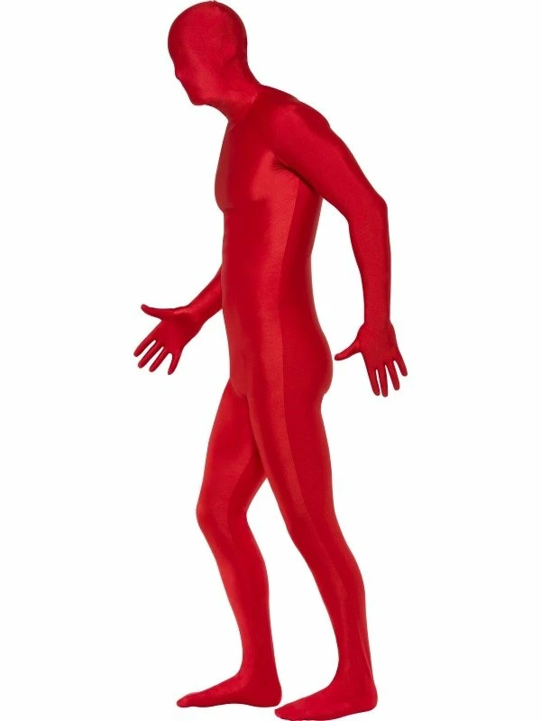 Second Skin Morph Suit Kostuum Rood 3 Second Skin Morph Suit Kostuum Rood - Afbeelding 3