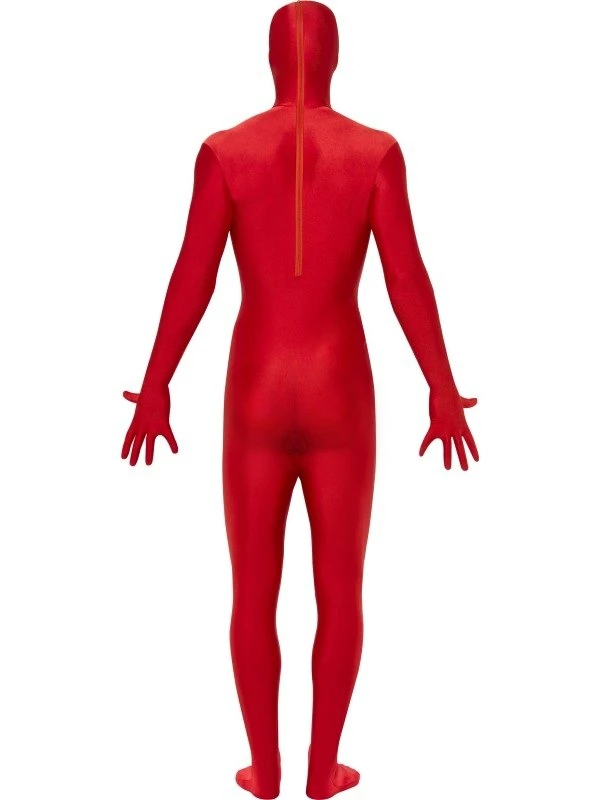 Second Skin Morph Suit Kostuum Rood 4 Second Skin Morph Suit Kostuum Rood - Afbeelding 4