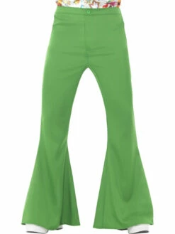 Flared Trousers Groen, Heren