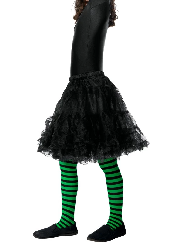 Wicked Witch Panty, Child Groen/Zwart 1 Wicked Witch Panty, Child Groen/Zwart
