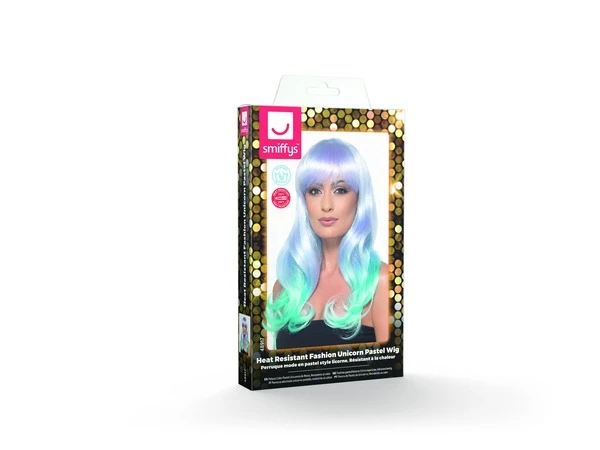 Fashion Unicorn Pastel Pruik 2 Fashion Unicorn Pastel Pruik - Afbeelding 2