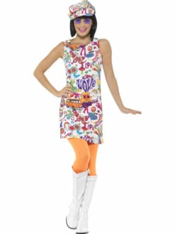 60's Groovy Chick Kostuum -CarnavalKast Winkel 600x800 2418