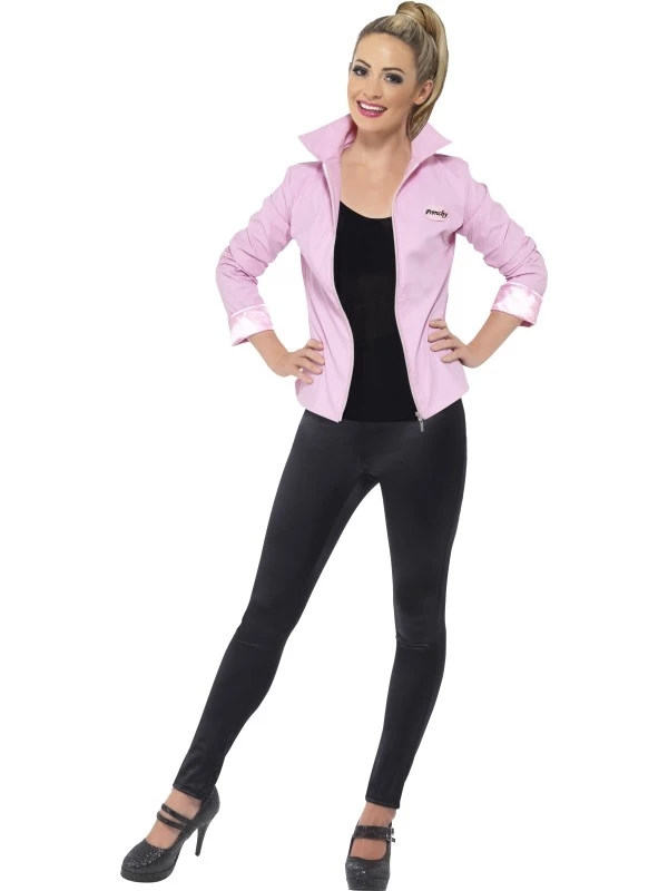 Grease Pink Lady Dames Jasje Deluxe 1 Grease Pink Lady Dames Jasje Deluxe