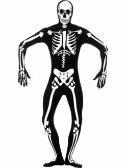 Skeleton Glow In The Dark Morphsuit Halloween Kostuum