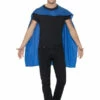 Blauwe Cape Met Oogmasker Superheld