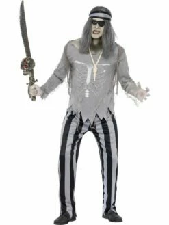 Ghost Ship Piraten Heren Horror Kostuum