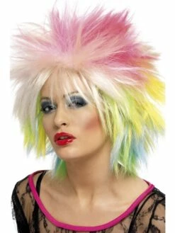 80's Attitude Pruik Regenboog -CarnavalKast Winkel 600x800 2756