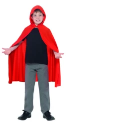 Hooded Cape Rood Kinder 6 Hooded Cape Rood Kinder -CarnavalKast Winkel 600x800 29