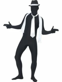 Second Skin Morph Suit Verkleedkleding Zwart -CarnavalKast Winkel 600x800 2943