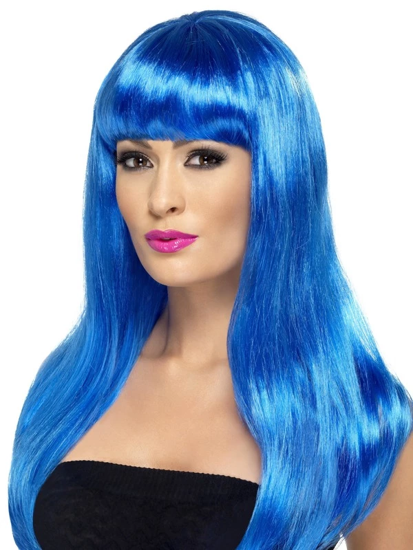 Babelicious Pruik Blauw 1 Babelicious Pruik Blauw