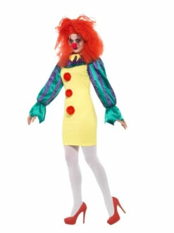 Classic Horror Clown Lady Kostuum -CarnavalKast Winkel 600x800 2994