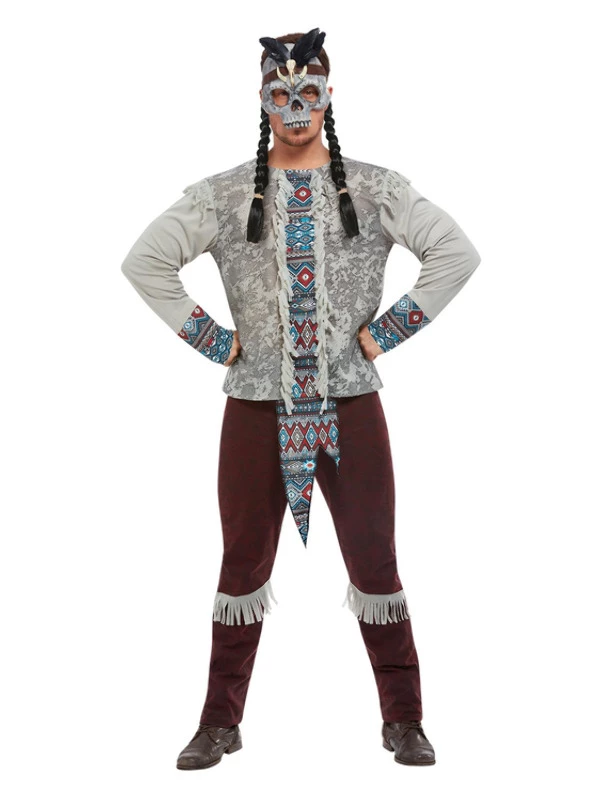 Dark Spirit Warrior Man Kostuum 2 Dark Spirit Warrior Man Kostuum - Afbeelding 2