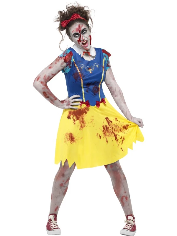 Zombie Miss Snow Tiener Halloween Kostuum 1 Zombie Miss Snow Tiener Halloween Kostuum