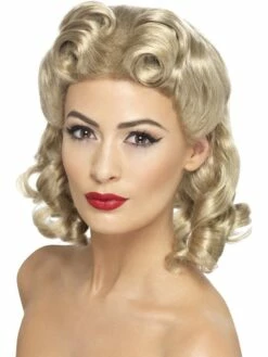 40's Sweetheart Blonde Pruik