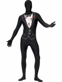 Beschoten Gangster Halloween Morph Suit Second Skin Kostuum