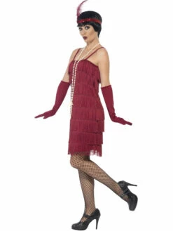 Flapper Dress Burgundy Rood -CarnavalKast Winkel 600x800 3351