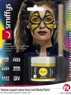 Liquid Latex Pot & Sponge Applicator Yellow -CarnavalKast Winkel 600x800 3678