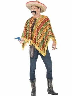 Nieuwe uitgaven 18 Mexicaanse Poncho Verkleedset