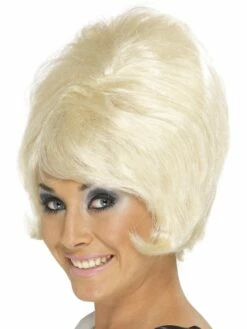 60's Beehive Pruik Blond