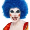 Crazy Clown Pruik Blauw