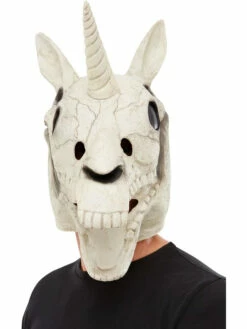Unicorn Skull Latex Masker