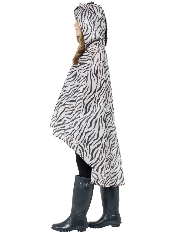 Festival Zebra Party Poncho 4 Festival Zebra Party Poncho - Afbeelding 4