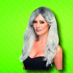 Grijze Ghostly Glamour Pruik -CarnavalKast Winkel 600x800 45