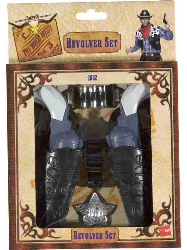 Western Cowboy Pistolen Met Holster Set 1 Western Cowboy Pistolen Met Holster Set