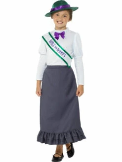 Victorian Suffragette Kinder Kostuum