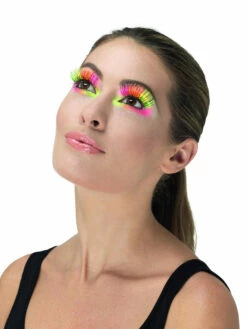 80s Party Wimpers Neon Multi-Gekleurd