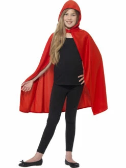 Hooded Cape Rood Kinder