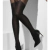 Panty Zwart Met Suspender Print