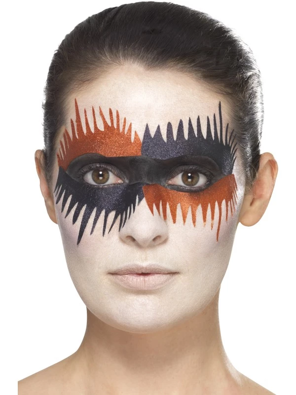 Harlekijn Make-up Schmink Met Stickers 4 Harlekijn Make-up Schmink Met Stickers - Afbeelding 4