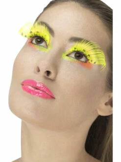 80s Polka Dot Wimpers Neon Geel