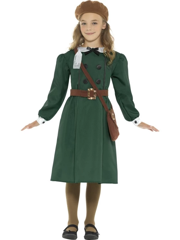 WW2 Evacuee Girl Kostuum 1 WW2 Evacuee Girl Kostuum