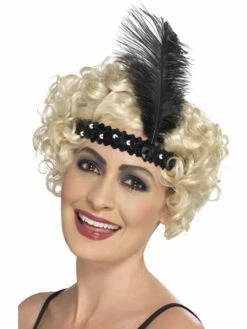 Flapper Hoofdband Zwart