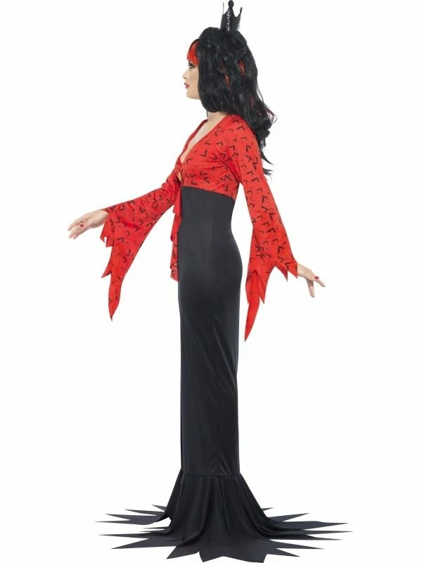 Evil Queen Dracula Dames Kostuum 2 Evil Queen Dracula Dames Kostuum - Afbeelding 2