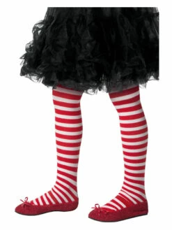 Rood/Wit Gestreepte Kinder Panty