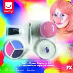 Pretty Clown Cosmetic Kit, Aqua -CarnavalKast Winkel 600x800 993