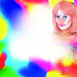 Pretty Clown Cosmetic Kit, Aqua -CarnavalKast Winkel 600x800 995